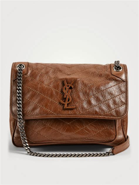 ysl monogram leather satchel bag|yves st laurent handbags.